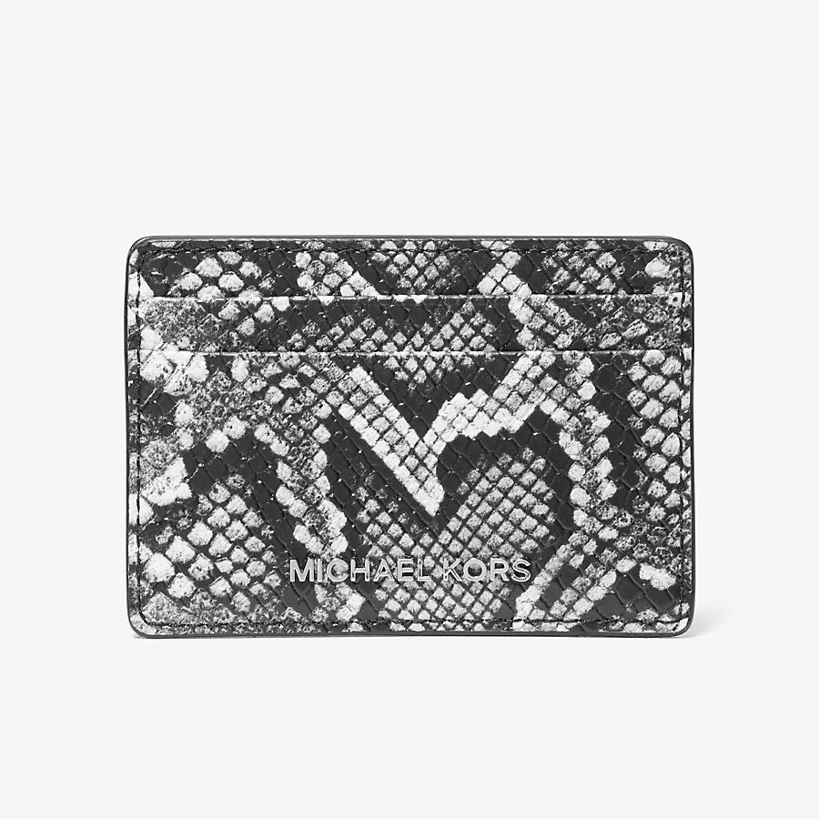 

Кошелек Michael Michael Kors Jet Set Small Snake Embossed, черный