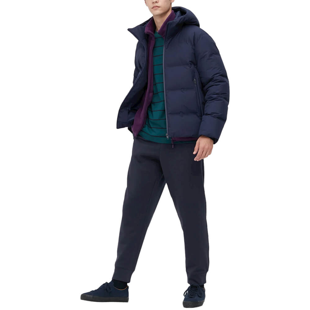 

Брюки Uniqlo Fleece Stretch Easy, темно-синий