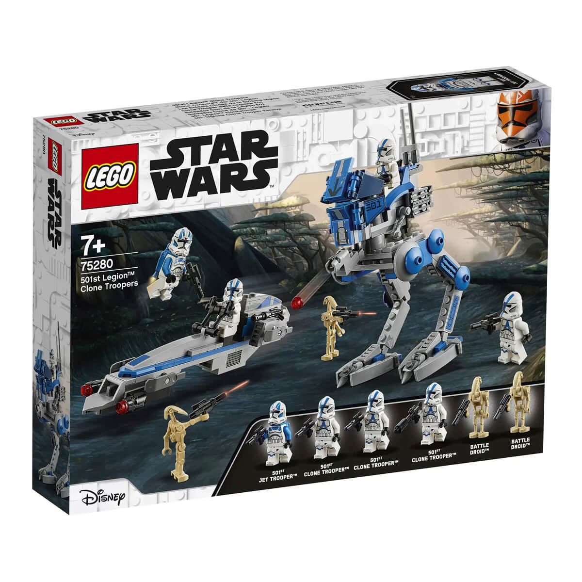 цена Конструктор LEGO Star Wars 75280 Клоны-пехотинцы 501-го легиона