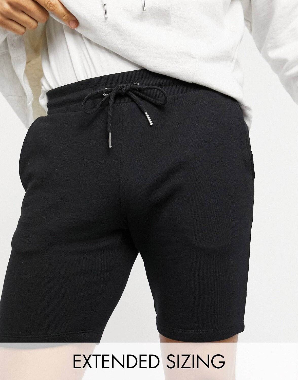

Черные шорты скинни из джерси ASOS DESIGN - BLACK - BLACK