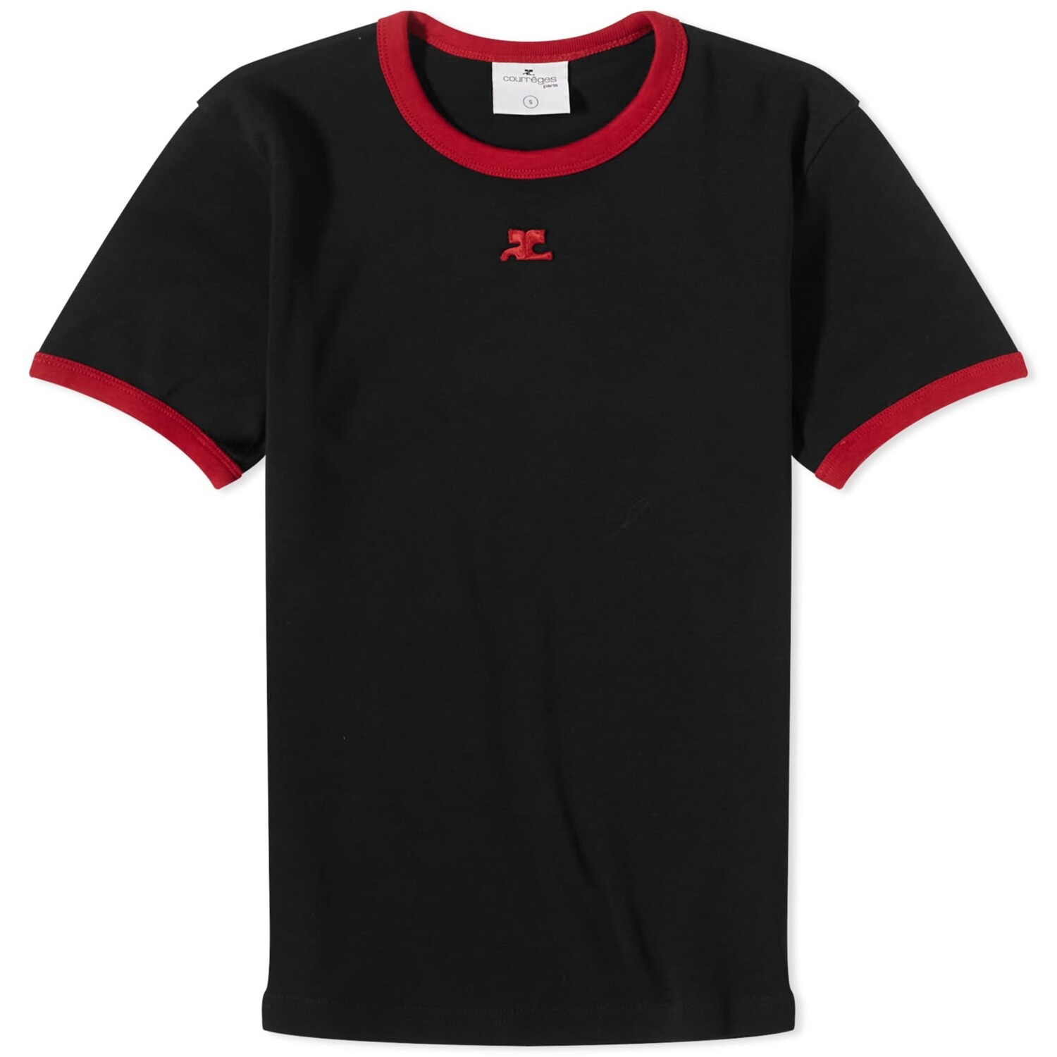 

Футболка Courreges Contrast, черный/красный
