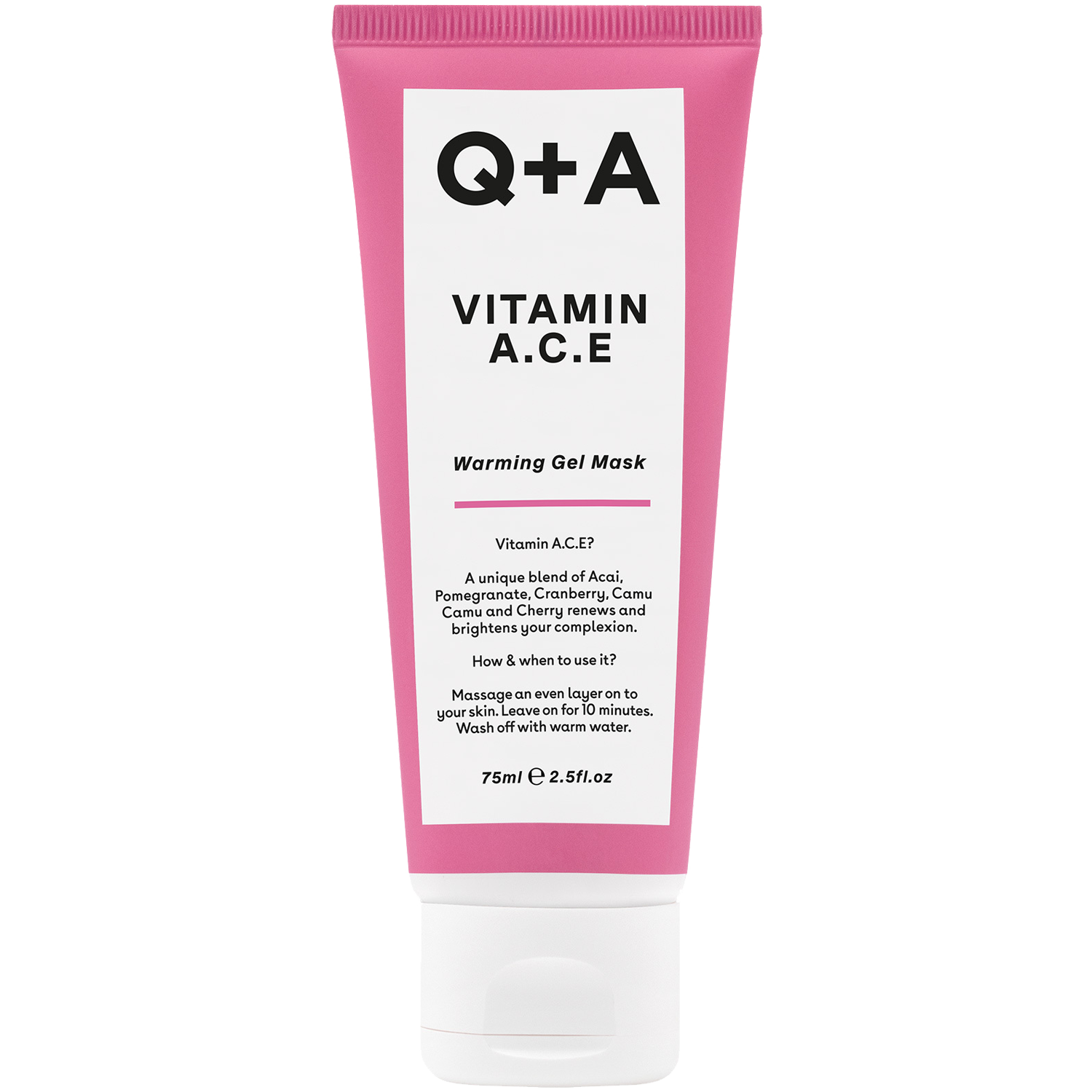 Q+A Vitamin A.C.E. маска для лица, 75 мл