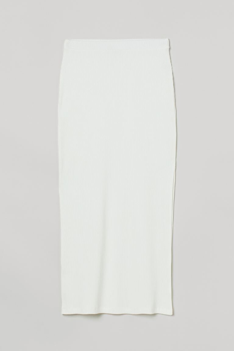 

Длинная юбка H&M, белый