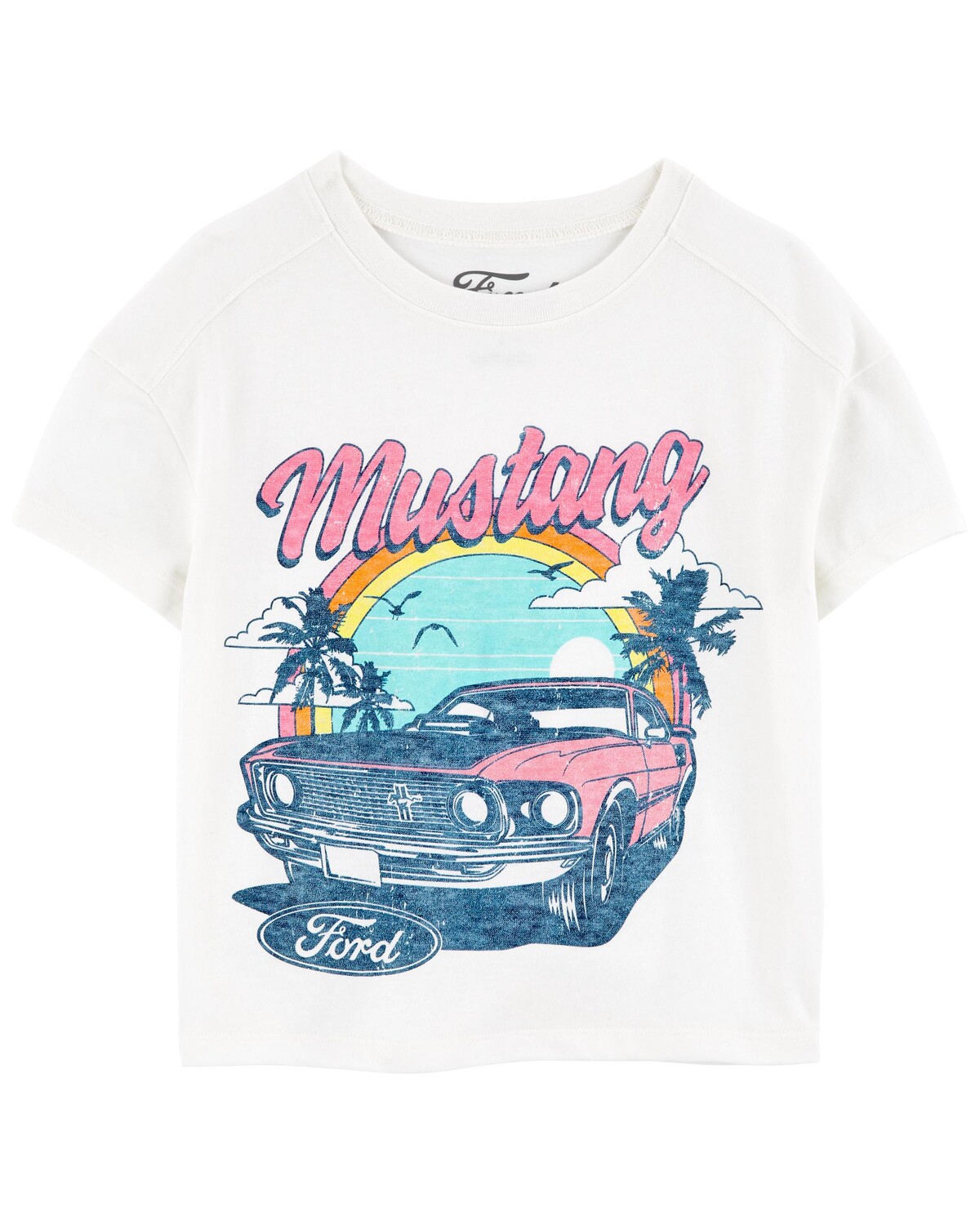 

Футболка Kid Mustang с рисунком Carter's, белый