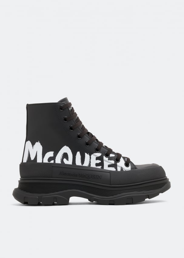 Alexander mcqueen hot sale canvas boots