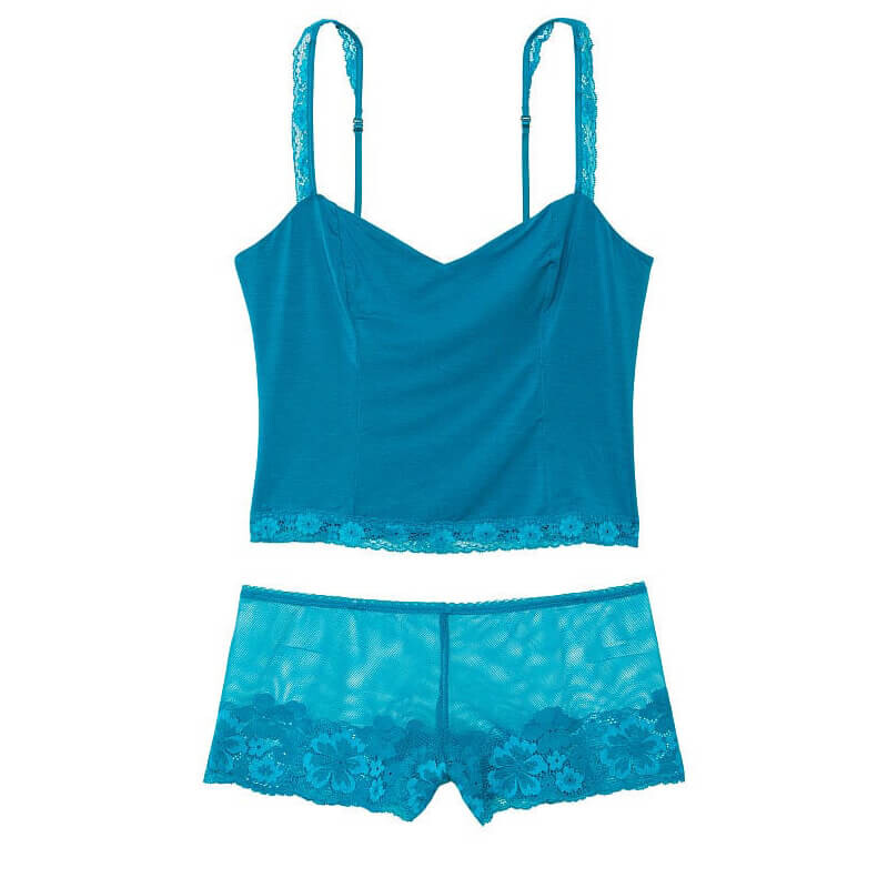 

Комплект белья Victoria's Secret Stretch Modal, 2 предмета, синий