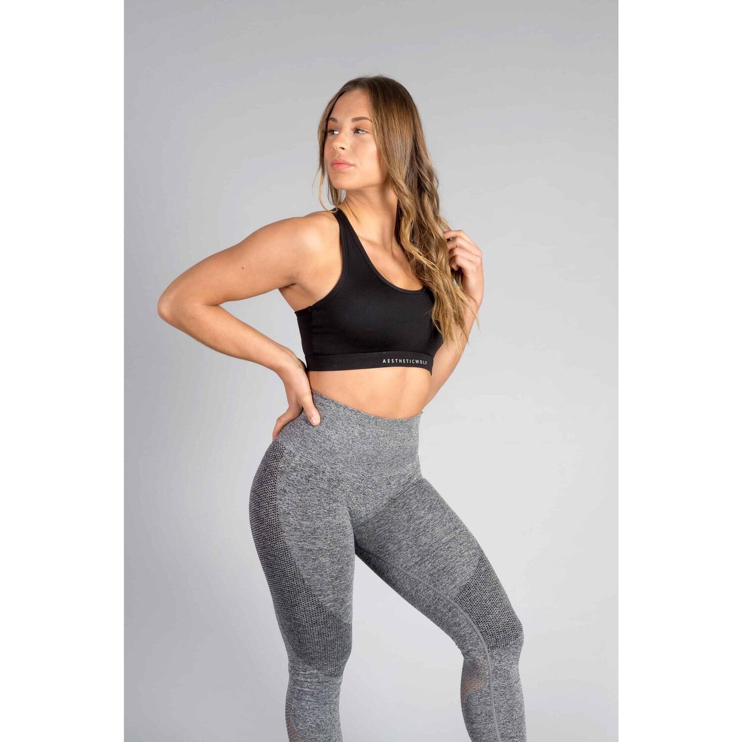 

Tech Sports Bra Fitness - Женщины - Черный AESTHETIC WOLF, черный