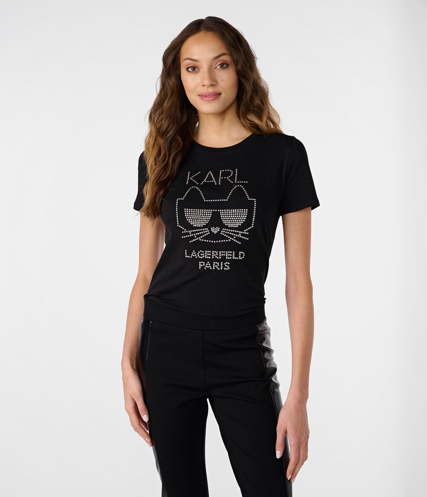 

Футболка choupette с пайетками Karl Lagerfeld, черный