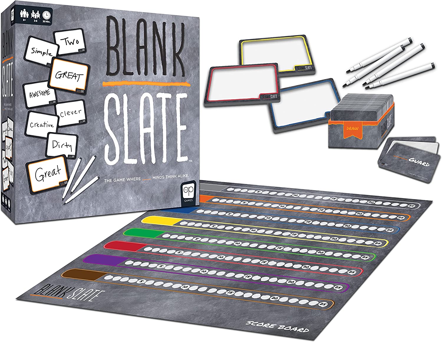 Настольная игра Usaopoly Blank Slate: The Game Where Great Minds Think  Alike – заказать по выгодной цене из-за рубежа в «CDEK.Shopping»