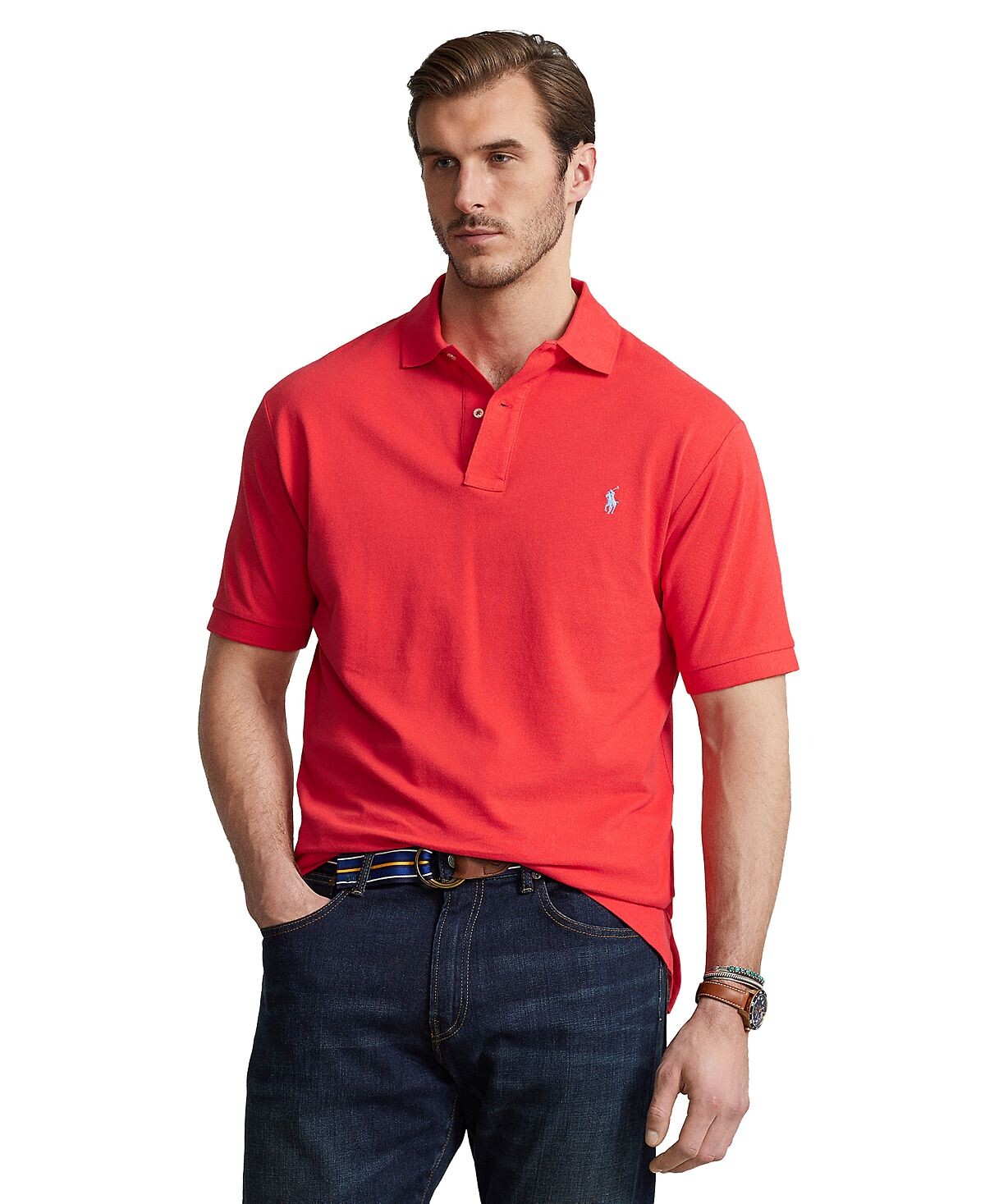 

Мужская рубашка поло big & tall iconic mesh Polo Ralph Lauren, мульти