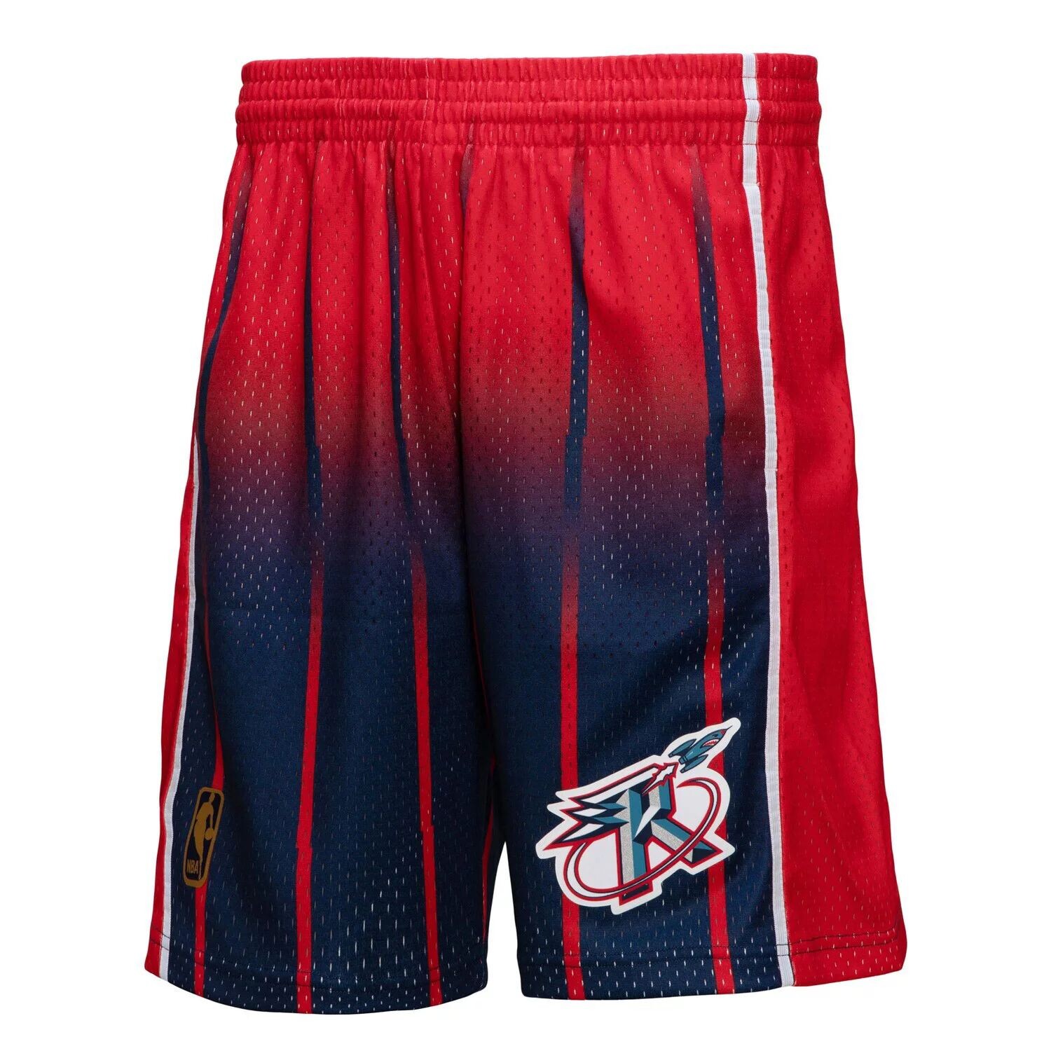 

Мужские шорты Mitchell & Ness красный/темно-синий Houston Rockets 1996/97 Hardwood Classics Fadeaway Reload 3.0 Swingman