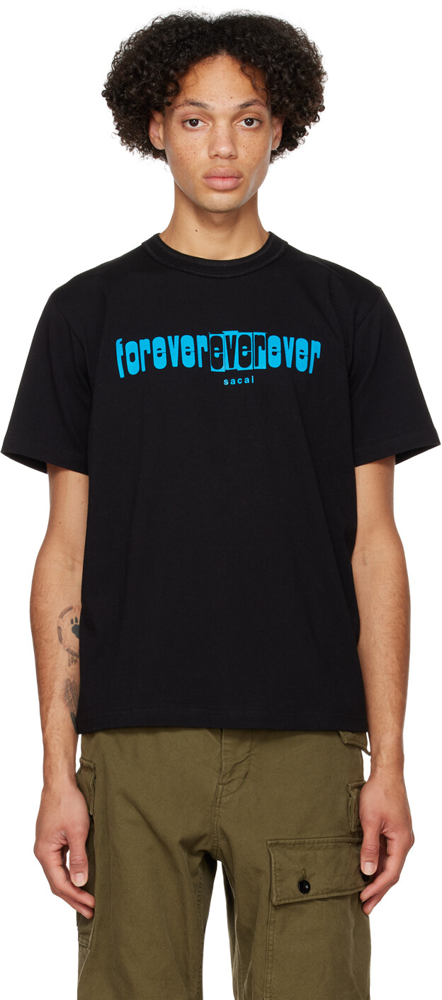 

Черная футболка Forever Ever sacai