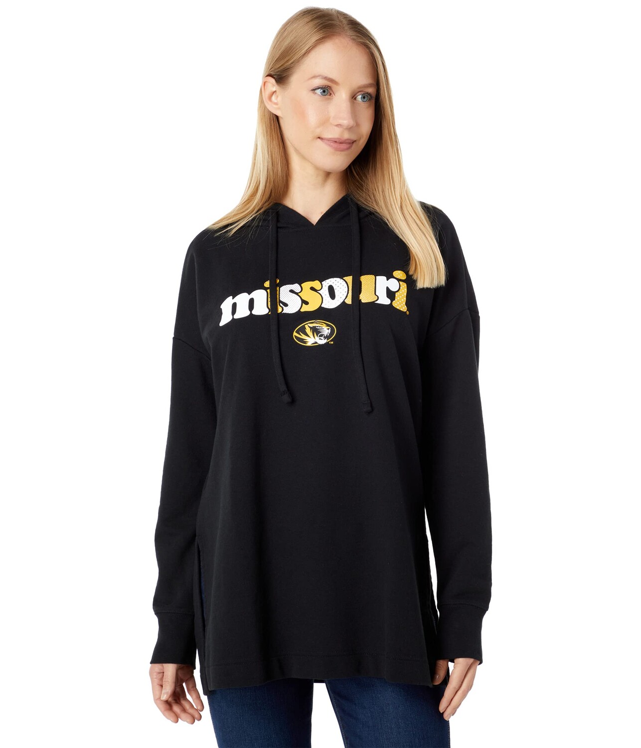 

Худи Lauren James, Missouri Tigers Long-Length Side Vent Hoodie, Черный, Худи Lauren James, Missouri Tigers Long-Length Side Vent Hoodie