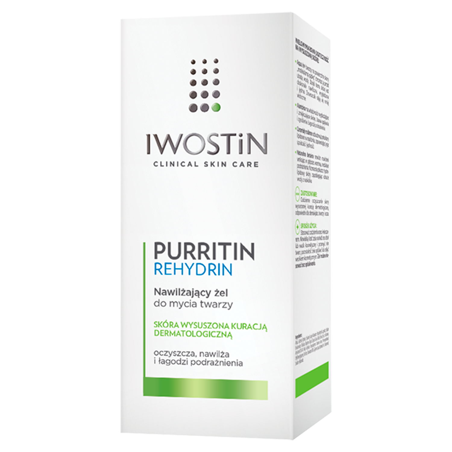 Iwostin Purritin Rehydrin увлажняющий гель для умывания лица, 150 мл
