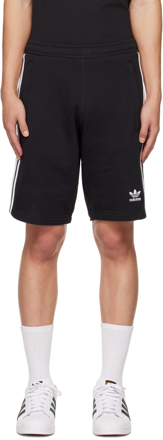 

Черные классические шорты с 3 полосками Adicolor adidas Originals