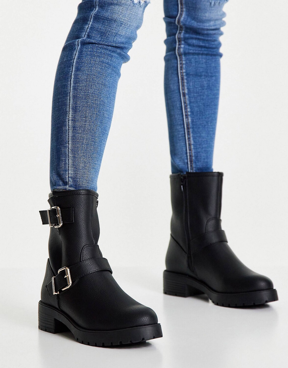 

Черные туристические ботинки без застежки ASOS DESIGN Amber