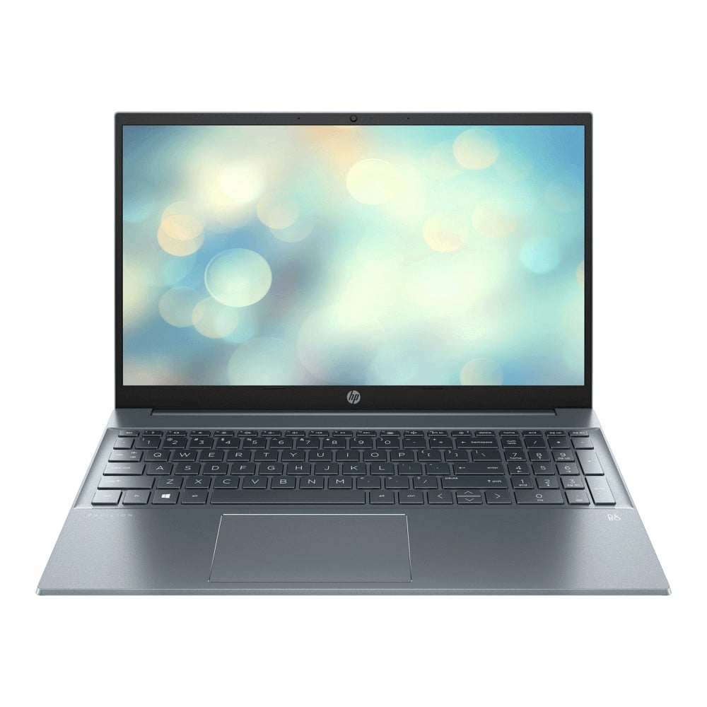 Ноутбук HP Pavilion 15-eh1070wm 15.6" FullHD 8ГБ/512ГБ, синий, английская клавиатура - фото