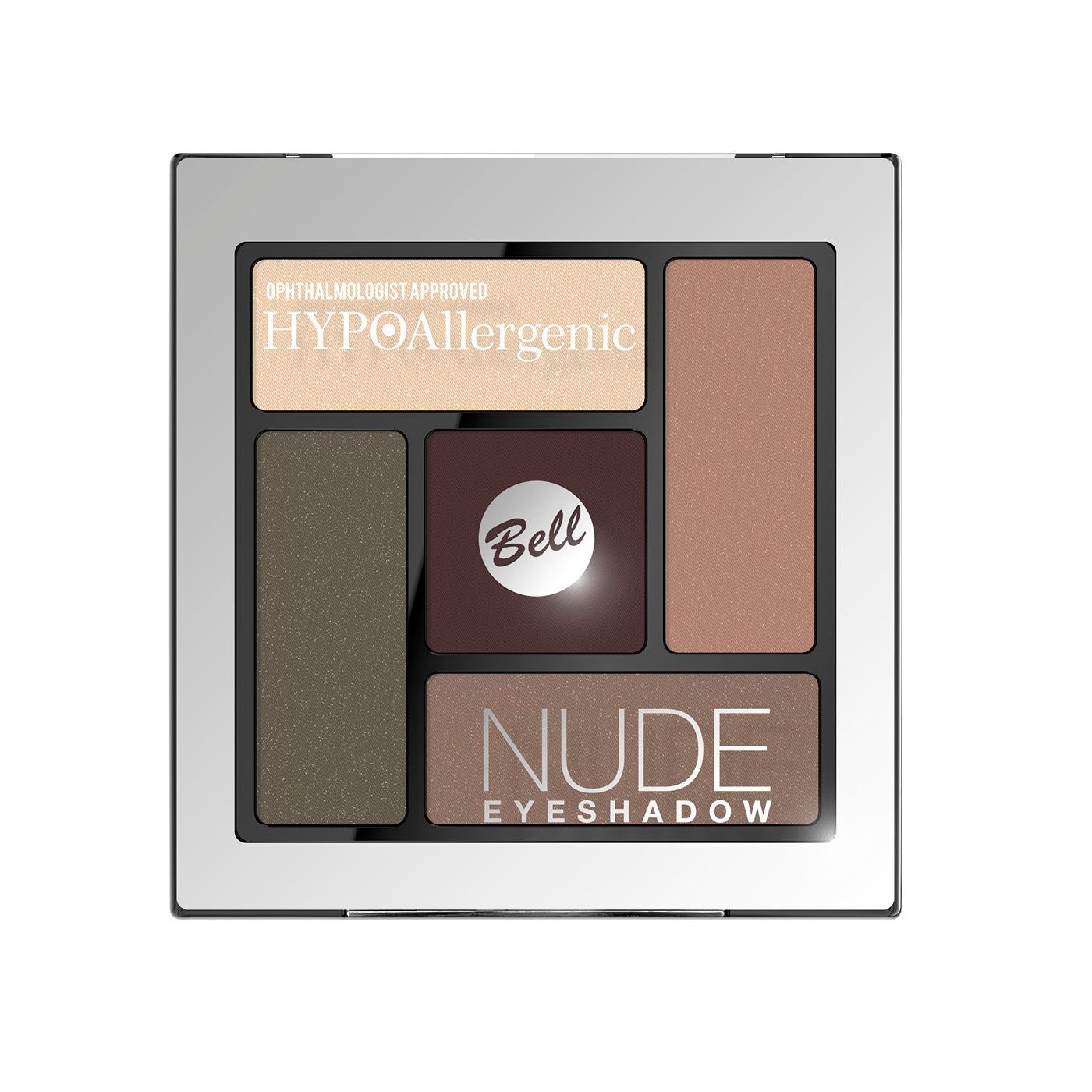 Bell HypoAllergenic Nude Eyeshadow гипоаллергенные атласно-кремовые тени для век 04 5г палетка для макияжа лица и глаз bell bad romance face