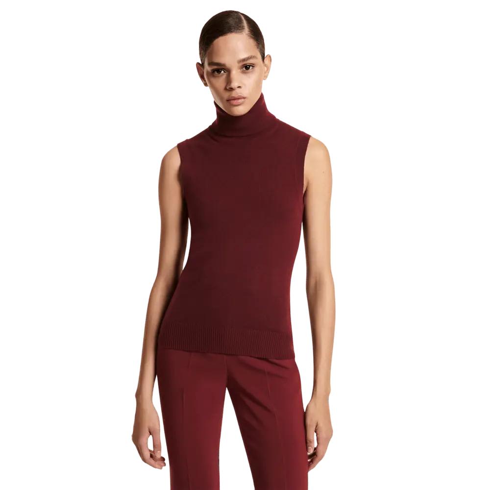 

Водолазка Michael Kors Cashmere Sleeveless, темно-красный