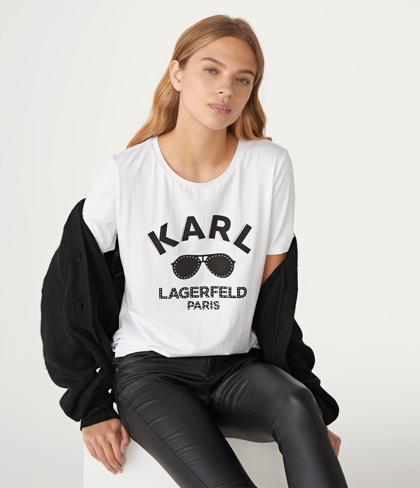 

Футболка для солнцезащитных очков sparkle Karl Lagerfeld, белый