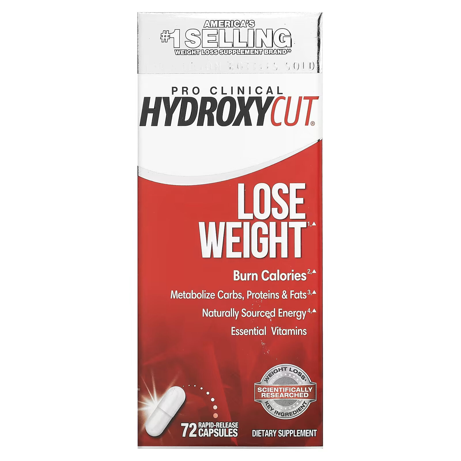 Hydroxycut, Pro Clinical Hydroxycut, для похудения, 72 капсулы с быстрым высвобождением