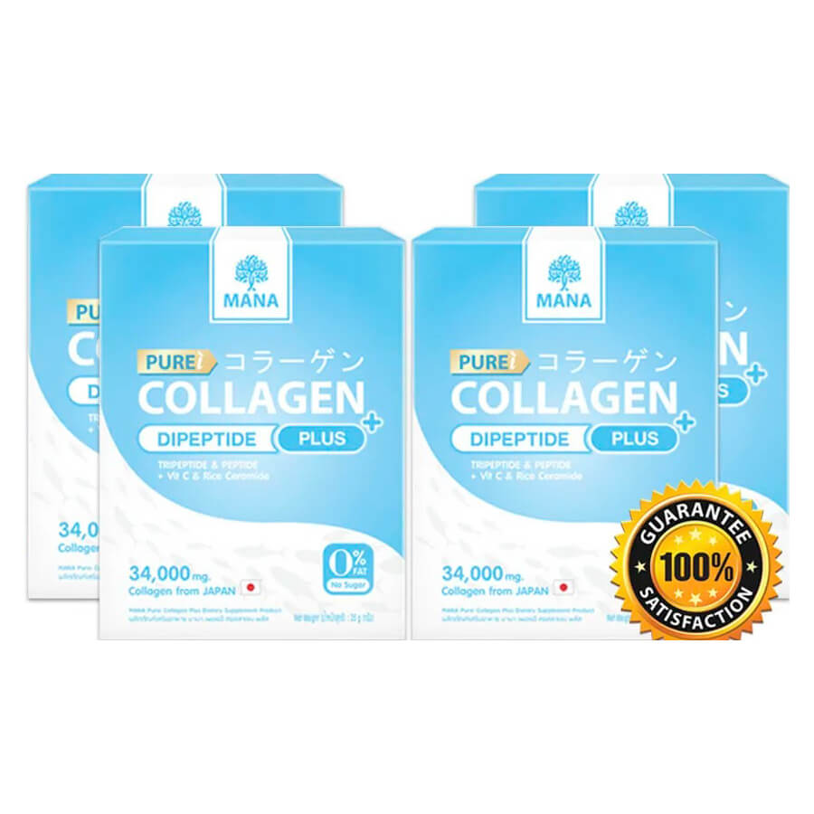 Коллаген Mana Skincare Pure Dipeptide Plus, 4 упаковки коллаген kfd nutrition collagen plus тропический 400 гр