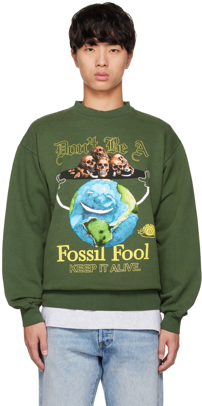 

Зеленый свитшот Fossil Fool Online Ceramics