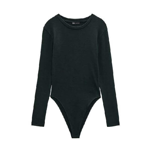

Боди Zara Long Sleeves, зеленый