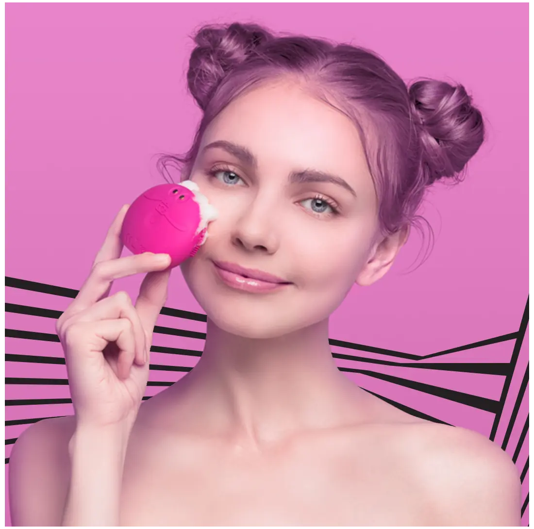 

Foreo Luna Fofo Fuchsia интеллектуальная щеточка для очищения лица, 1 шт.