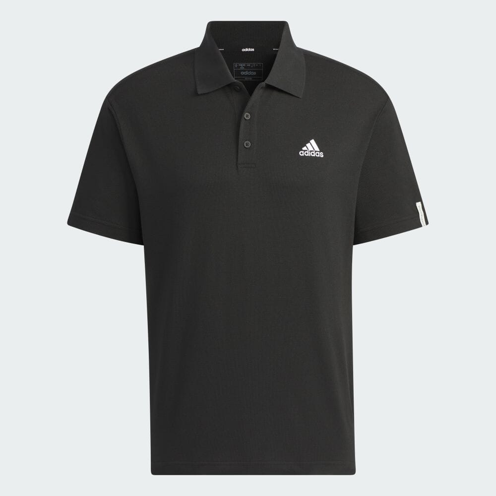 Рубашка-поло Adidas Essentials Plus Small Logo, черный