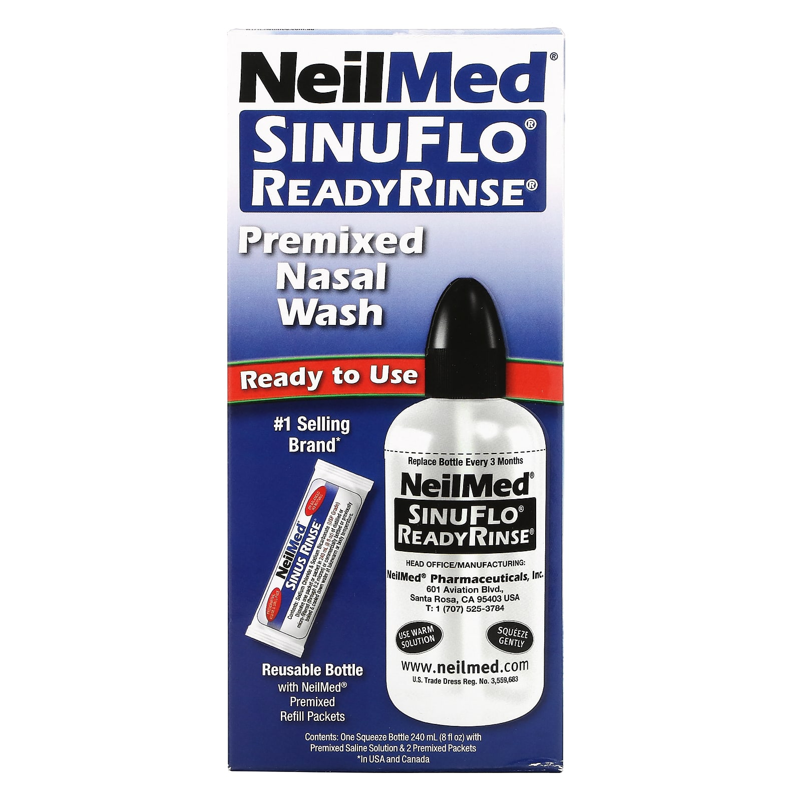 Смесь NeilMed для промывания носа, набор из 2 предметов neilmed sinugator беспроводная пульсирующая промывка для носа набор из 3 предметов