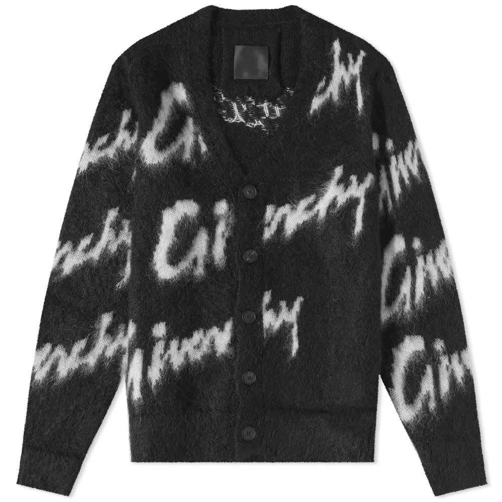 

Джемпер Givenchy Intarsia Signature Mohair Cardigan, Черный