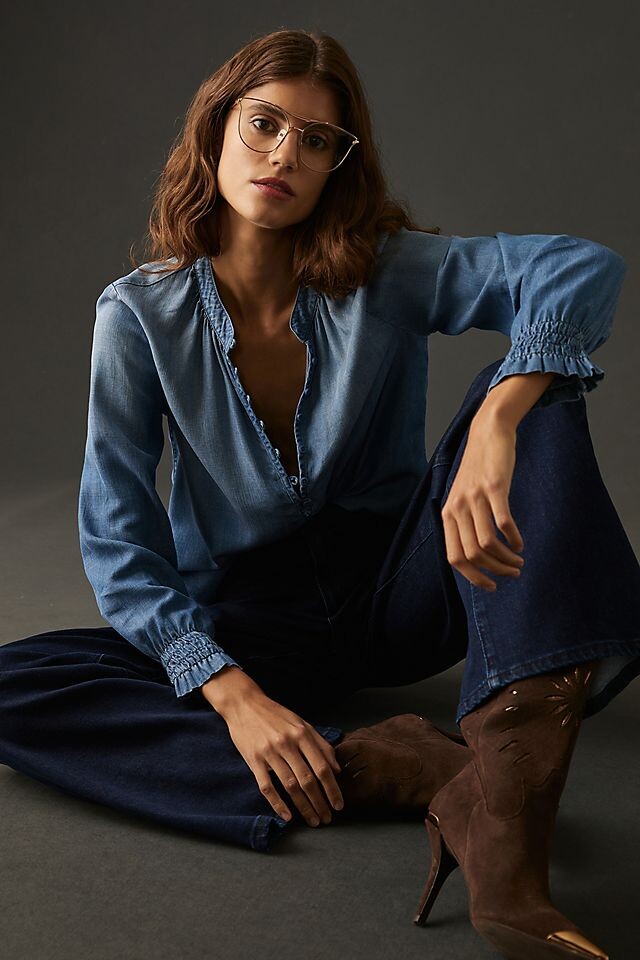 

Рубашка Cloth & Stone на пуговицах, denim