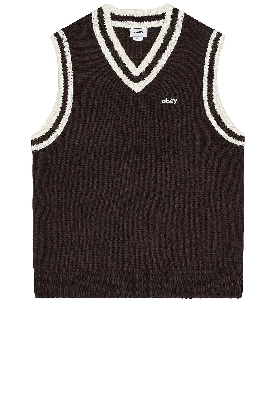 

Свитер Obey Alden Vest, цвет Java Brown Multi