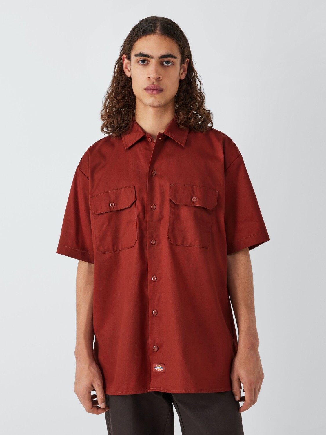 

Рабочая рубашка с коротким рукавом Dickies, обожженный кирпич