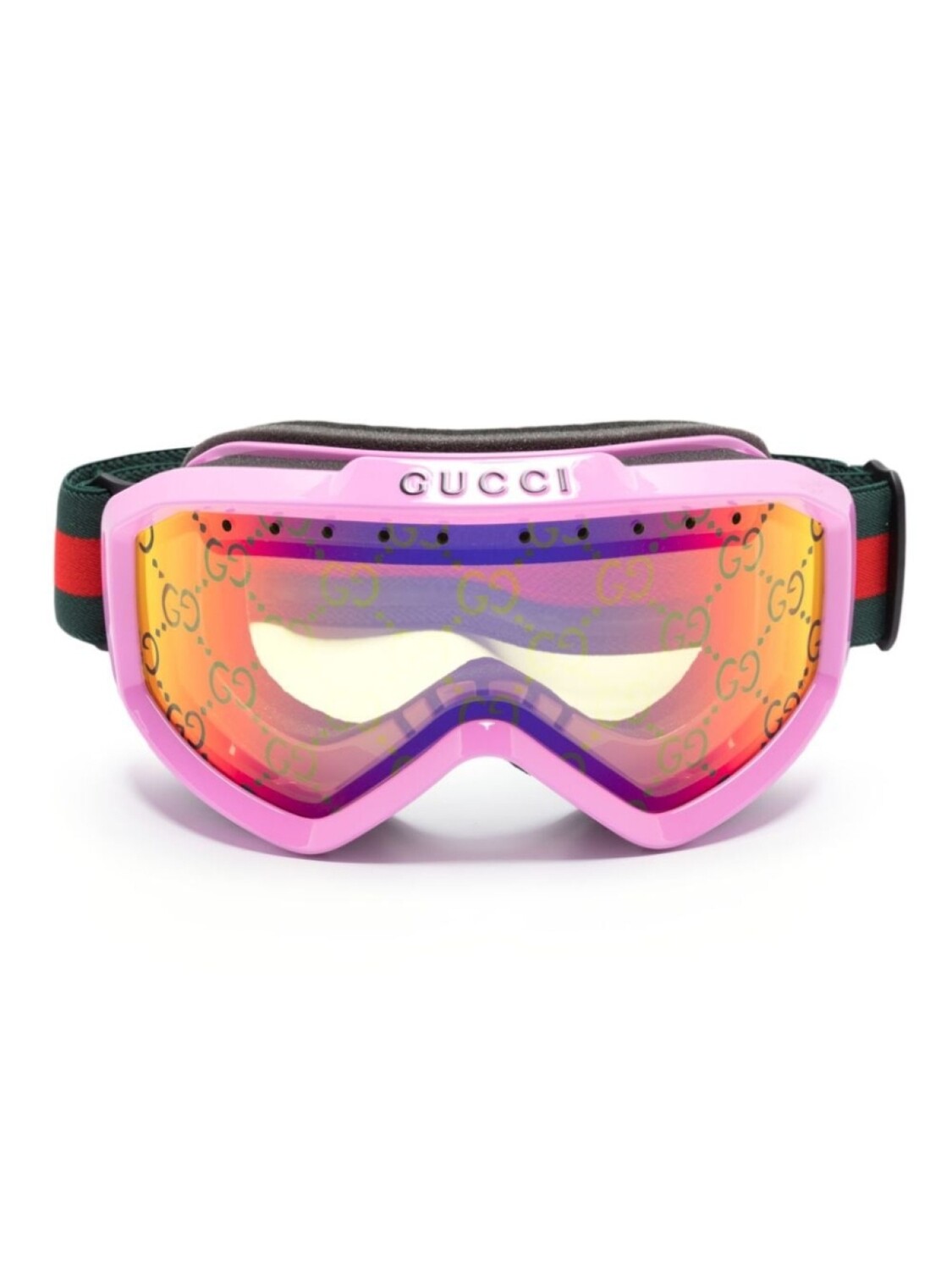 

Gucci Eyewear лыжная маска с монограммой, розовый