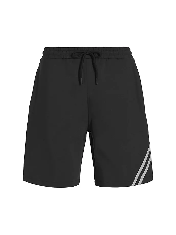 

Спортивные шорты узкого кроя в полоску Saks Fifth Avenue, цвет moonless