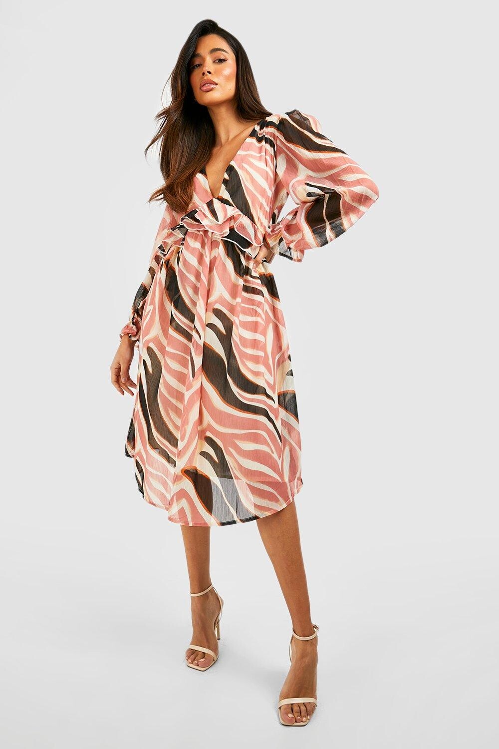 

Мини-платье Boohoo, коричневый