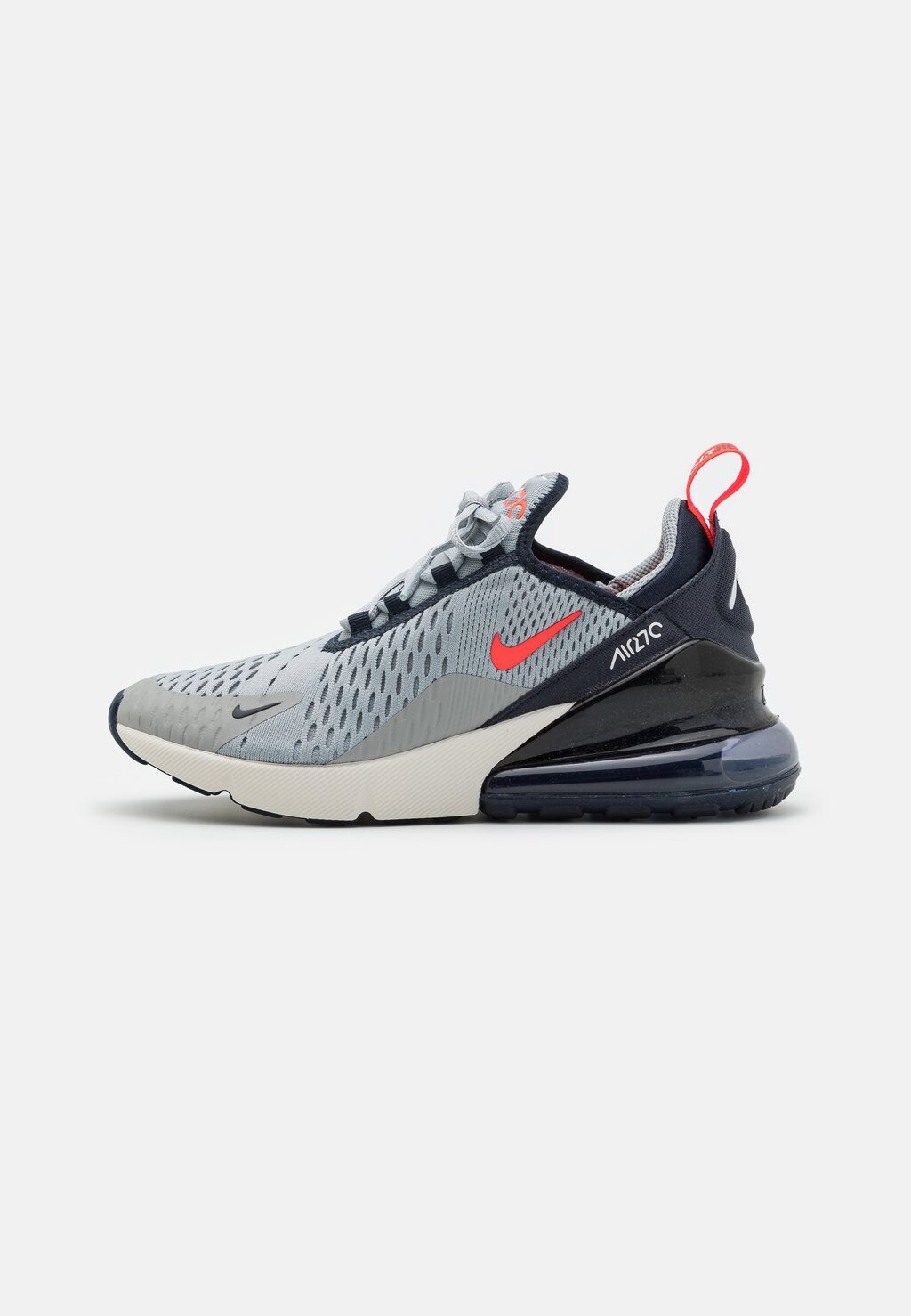 

Низкие кроссовки Air Max 270 Nike, цвет light smoke grey/bright crimson/dark obsidian