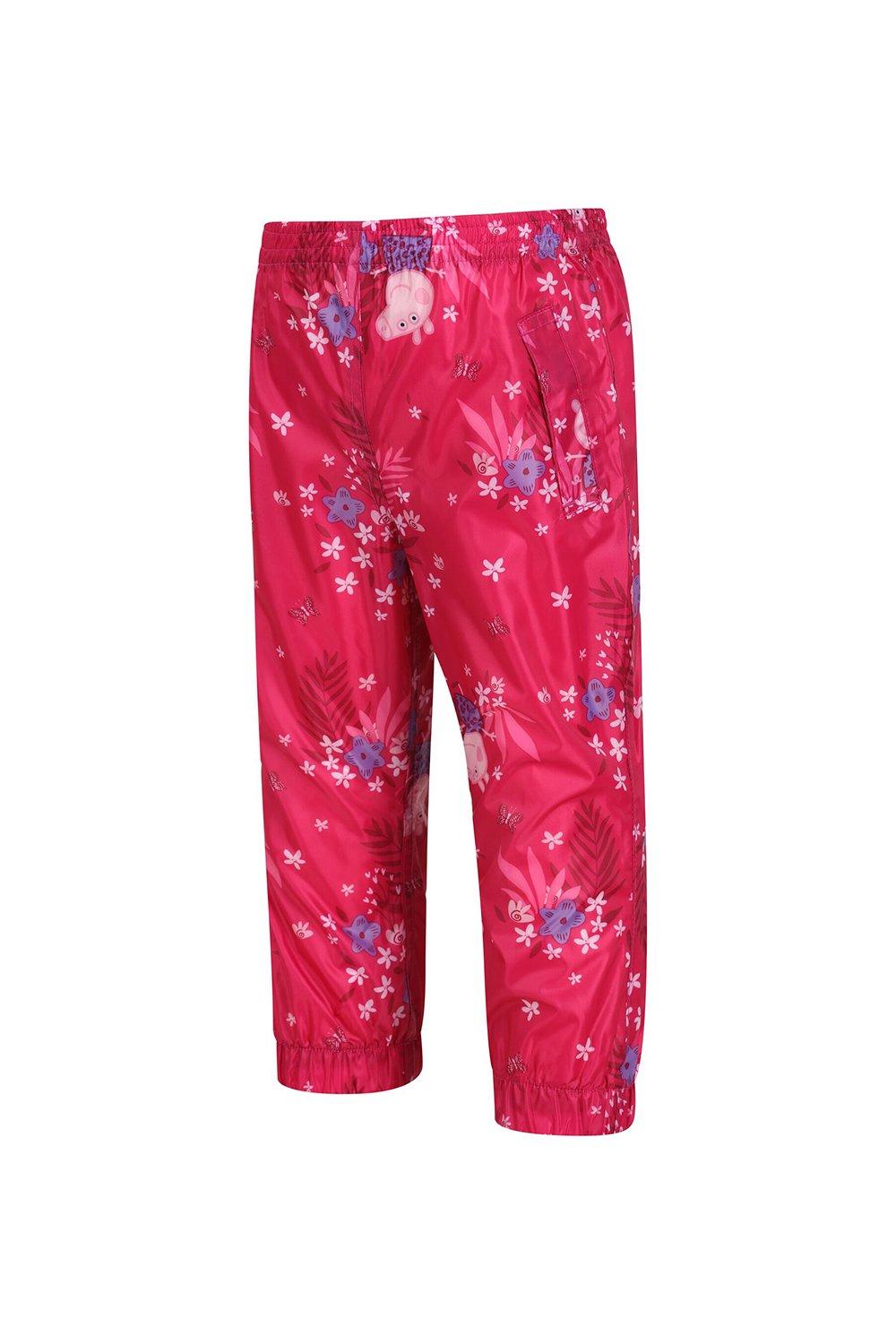 Прогулочные брюки Isolite 5,000 'Peppa Pack-It Overtrousers' Regatta, розовый деревянные пазлы для малышей свинка пеппа и ее семья детская логика