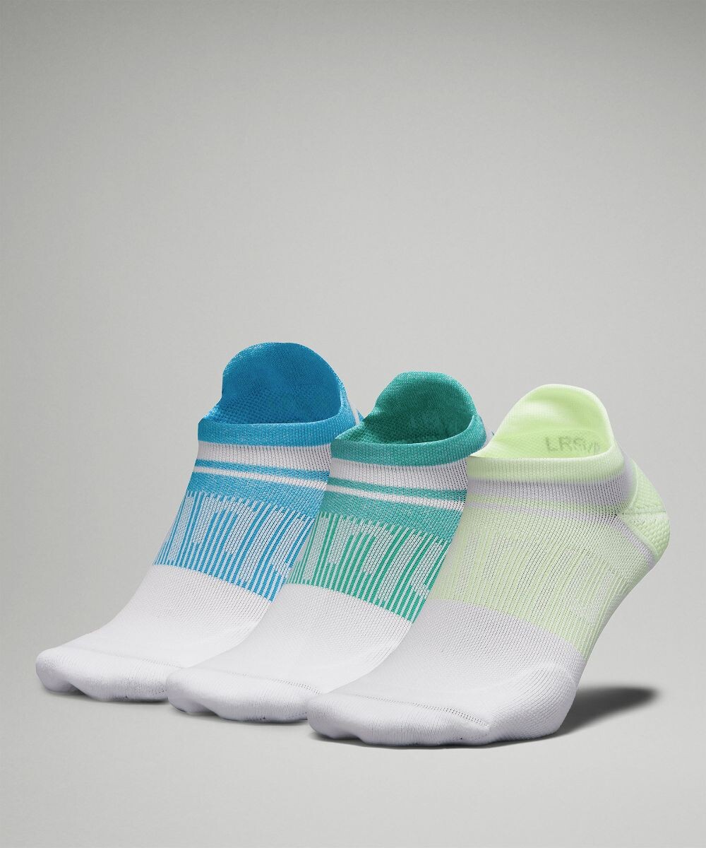 

Мужские носки Power Stride Tab 3 шт Lululemon, бирюзовый