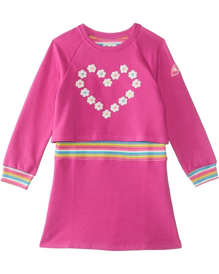 

Платье Hatley Flower Heart Rib Dress, розовый