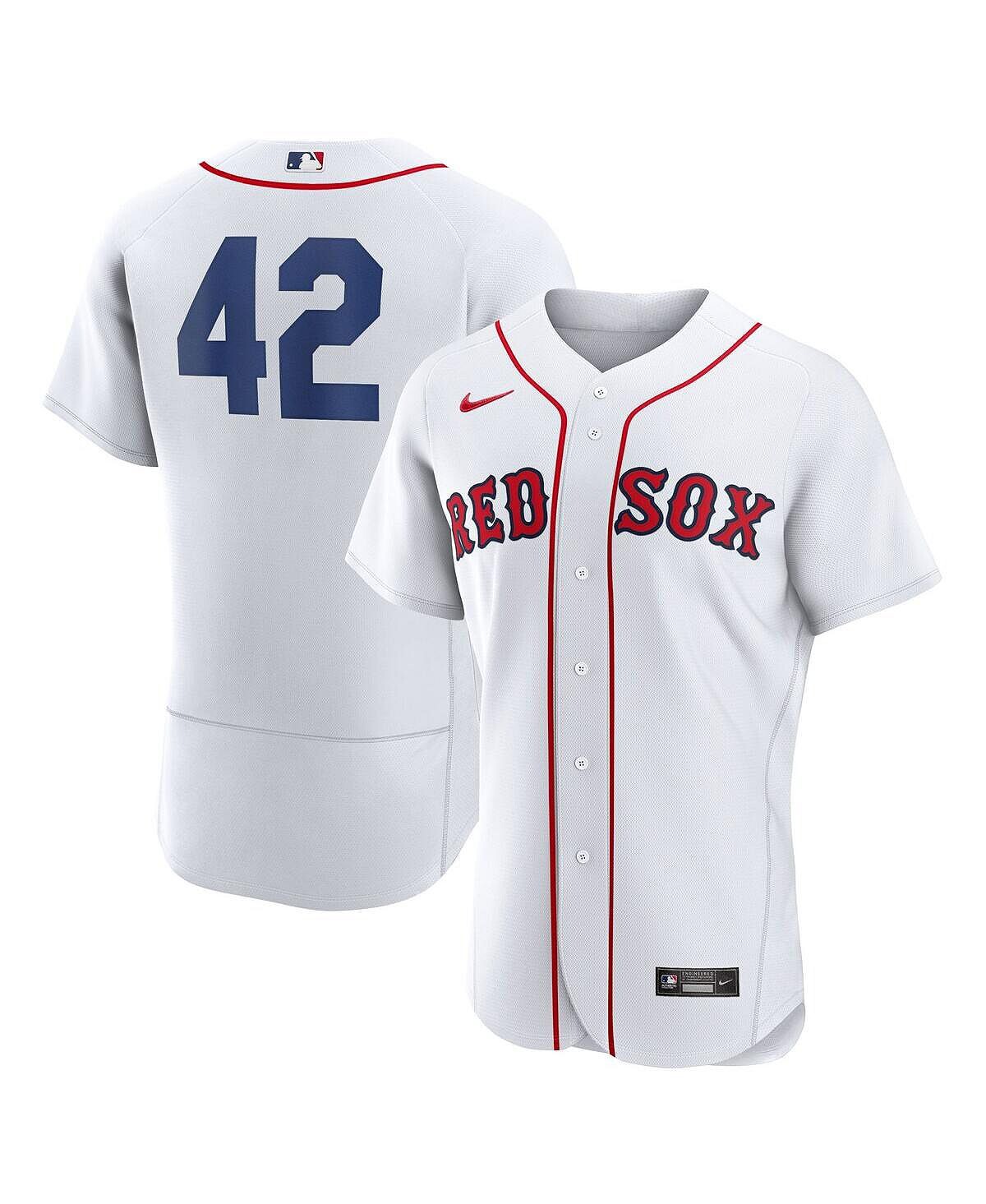 

Мужская белая мужская футболка Boston Red Sox 2023 Jackie Robinson Day Authentic Джерси Nike, Белый