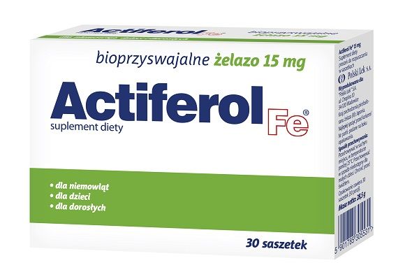 Actiferol Fe 15 mg железо в пакетиках, 30 шт. цена и фото