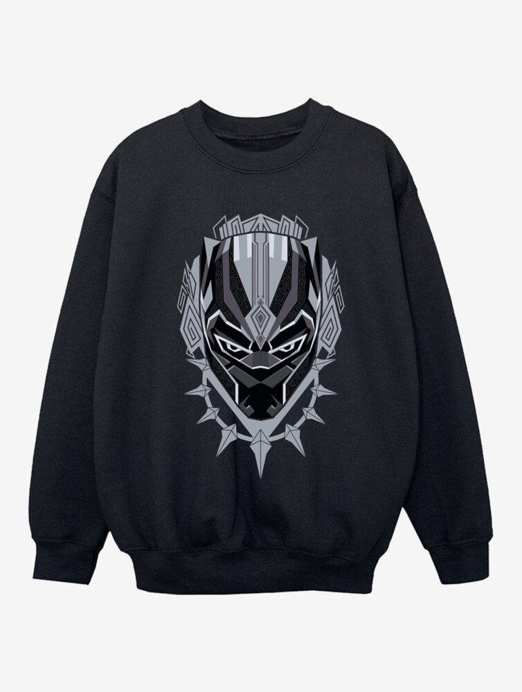 

NW2 Black Panther Head Детская черная толстовка с принтом George., черный