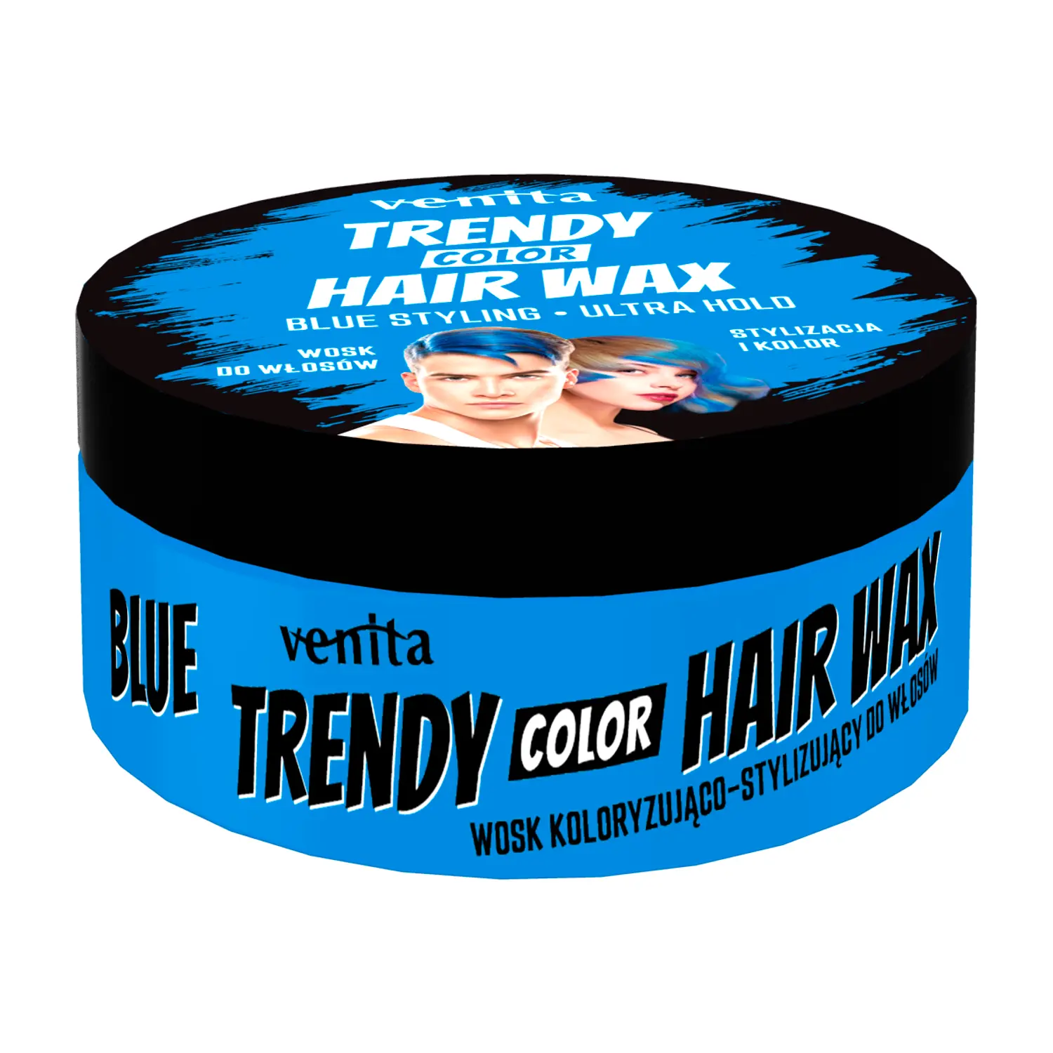 

Venita Trendy Color Hair Wax воск-краска для волос синий, 150 мл