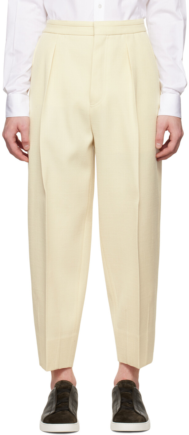 

Брюки Off-White с одной складкой ZEGNA, Серый