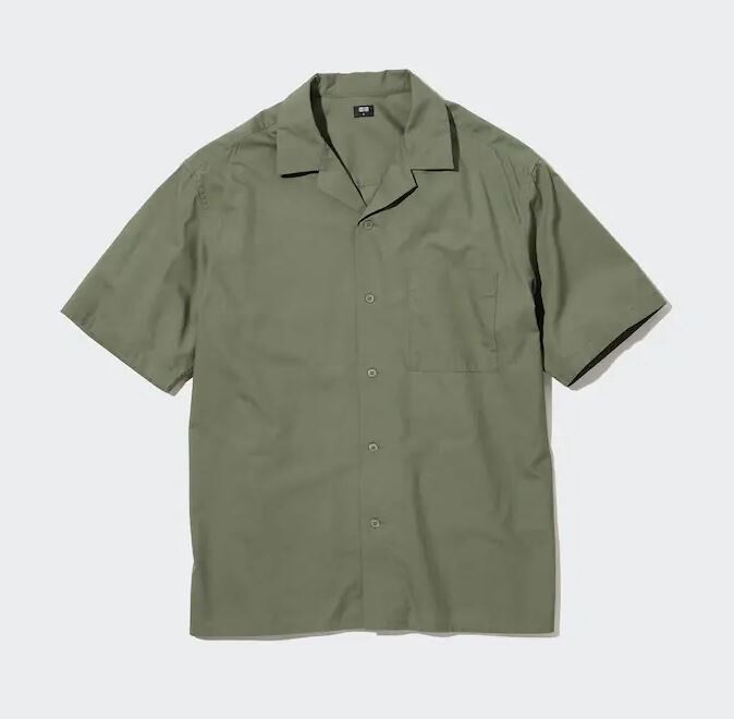 

Рубашка Uniqlo Short Sleeved, темно-зеленый