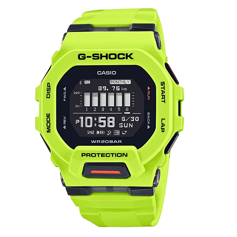 цена Умные часы Casio G-Shock GBD-200-9JF, желтый