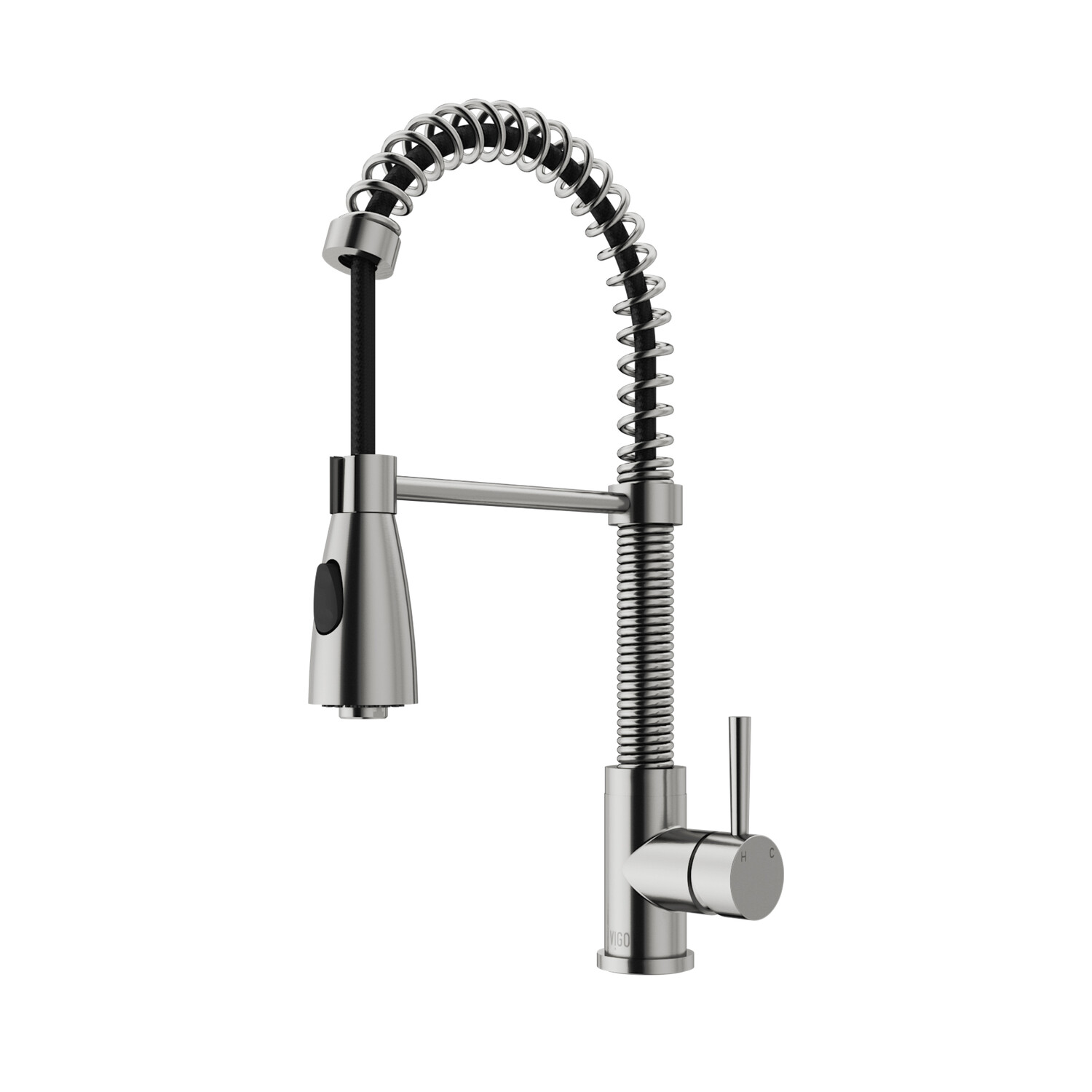 

Кухонный кран Vigo с выдвижным распылителем, stainless steel